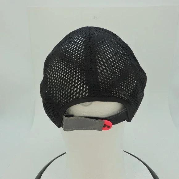 Hind Black Mesh Ventilated Baseball Cap Adjustable Strap Men Sport Running - Picture 6 of 12